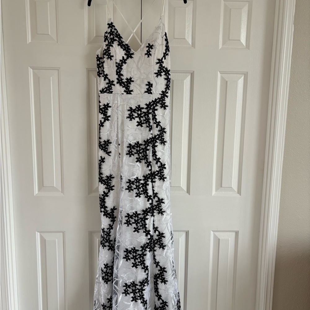 My Michelle Black and White Dress size 11, like new.  Worn once
